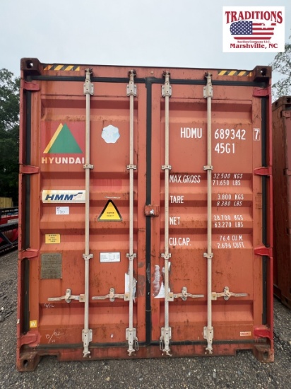 40ft x 9ft 6in Shipping Container