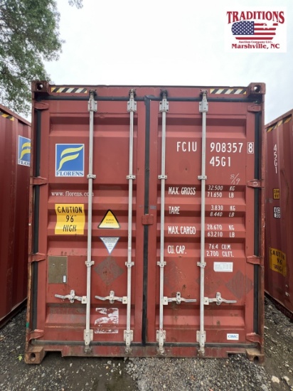 40ft x 9ft 6in Shipping Container
