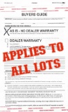 TERMS OF SALE