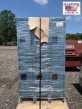 Blue Locker Cabinet/Black Storage Cabinet