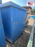Blue Metal Yard Container
