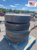 (4) 11R24.5 Recap Tires