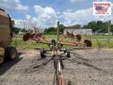 Tonutti Hay Rake on OMI Carrier