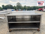 Stainless Steel Storage Table Enclosed