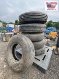 (5) 8-25R15TR Tires and Rims/(1) Tire Only