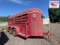 14ft x 5ft Livestock Trailer - NO TITLE