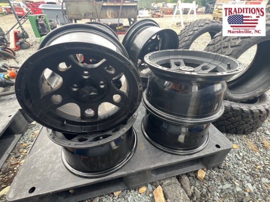 Set of 4 Golf Cart Wheels