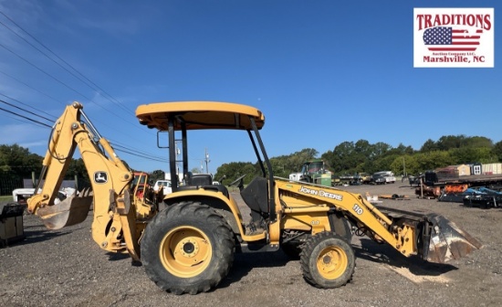 John Deere 110 4x4 Tractor with Backhoe & Loader