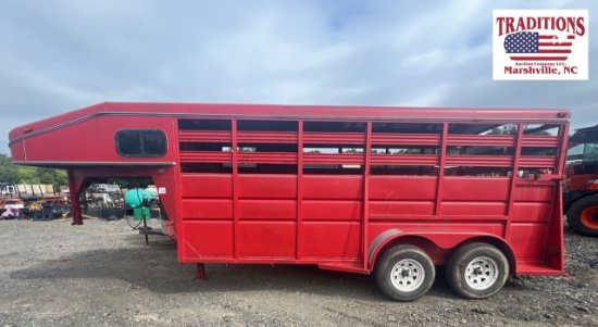 6' x 16' Livestock Gooseneck Trailer - NO TITLE