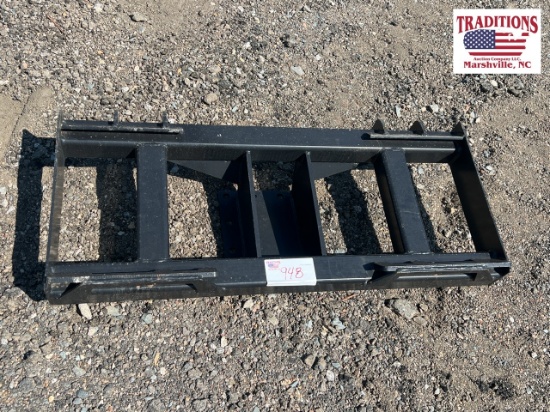 Post Driver Mounting Plate - Skidsteer Attachment