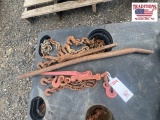 (2) Binders/ Load Bar / Assorted Chain Pieces
