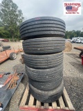 (6) 255/70R22.5 Tires