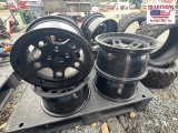 Set of 4 Golf Cart Wheels