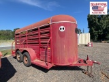 14ft x 5ft Livestock Trailer - NO TITLE