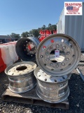 (6) Alcoa Aluminum Super Single Wheels