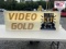 48 x 18 Lighted Video Gold Sign