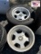 2 Progressive Wheels w Uniroyal 255/60R15 Tires