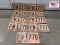 9 1977 NC Vehicle Tags