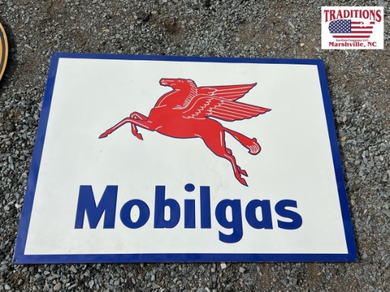 Mobilgas Metal Sign 58 1/2 x 42 1/2