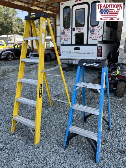 4ft Werner Ladder & 6ft Stanley Ladder