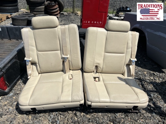 Set of Tan Leather 3rd Row Seats
