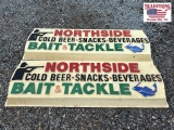2 Plastic Sign Inserts Northside Bait & Tackle