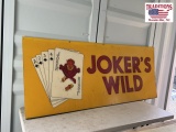 Plastic Sign Insert 85x35 Joker's Wild