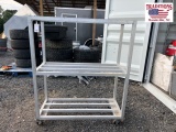 20x48x58 Rolling 3 Shelf Aluminum Rack