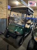 EZ Go 36 Volt Golf Cart Dark Green with Enclosure