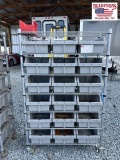 14x36x56 Metal Shelves w Plastic Containers