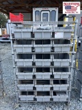 14x36x56 Metal Shelves w Plastic Containers