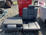 Set of Black Leather 3rd Row Seats