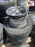 Set of 4 Chevrolet 5 Lug Wheels-3 with Tires