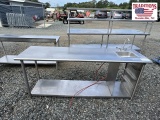 8ft Table w Hand Sink and Tub Station