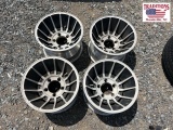 Set of 4 5 Lug Deep Dish Wheels
