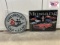 2 Metal Signs - Chevrolet Corvette, Ford Mustang