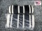 Black and White Golf Cart Seat