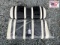 Black and White Golf Cart Seat