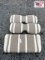 Tan and White Golf Cart Seat w Extra Back Pad