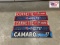 Lot of 5 Metal Signs Appox 20