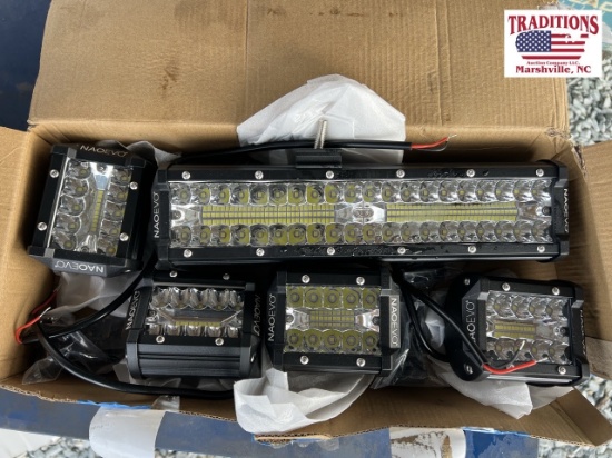 Naoevo Light Bar & 4 Spot Lights