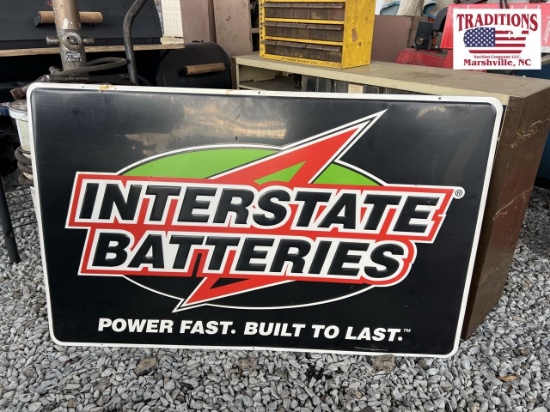 48x30 Interstate Batteries Metal Sign