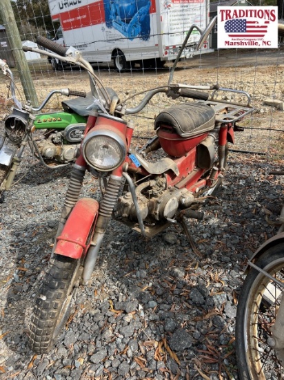 Honda 90 Motorcycle Red