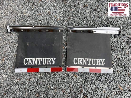 Truck Mud Flaps w Chrome Holders
