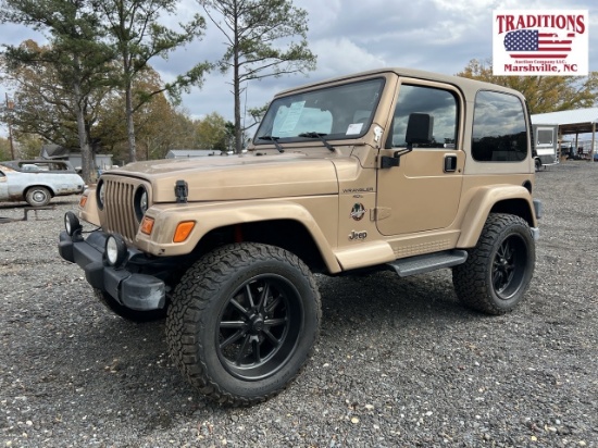 1999 Jeep Wrangler Sahara Edition VIN 8488