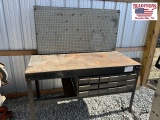 60x28 Metal Shop Cabinet w Drawers