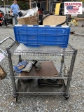 NSF 3 Shelf Cart on Wheels with Contients