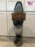Wood Carved Alligator 36
