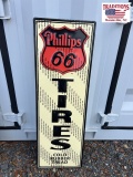 Metal Phillips 66 Tires 14x43