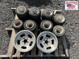 Mixed Lot of Go Kart Wheels and Tires